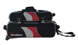 900 GLOBAL 3-BALL DELUXE AIRLINE BLACK/RED/SILVER