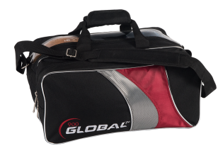 900 GLOBAL 2-BALL TRAVEL TOTE BLACK/RED/SILVER