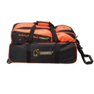 HAMMER PREMIUM TRIPLE TOTE W/REMOVABLE POUCH BLACK/ORANGE
