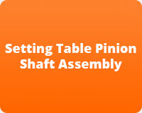 Setting Table Pinion Shaft Assembly